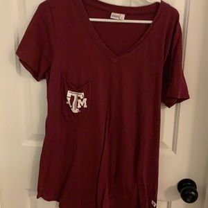 Women’s Texas A&M v-neck T-shirt